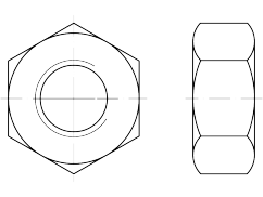 ISO 4032, 8, M 2.5, Zn 8µm