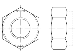 ISO 10511, 04 (8), M 3, Zn