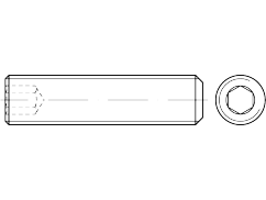 ISO 4026, M 3 x 12, A2