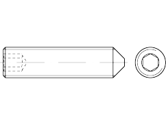 ISO 4027, M 8 x 35, A2