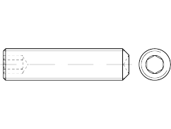 ISO 4029, M 6 x 25, A2