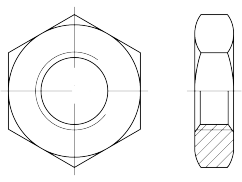 ISO 4035, 04 (8), M 6, Zn 8µm