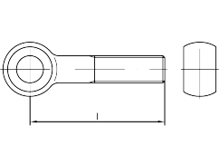 DIN 444-B, M 20 x 110, Brass