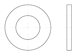 DIN 6799, Ф 1.5 x 0.4, A2