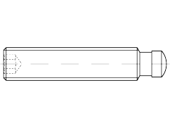 DIN 6332-IS, 5.8, M 6 x 50, Browned