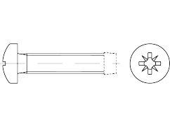 DIN 7500-С, steel, М 8 x 30, PZ4, Zn