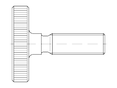 DIN 653, steel, M 4 x 8, Bl