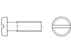 DIN 85, M 4 x 8, Plastic